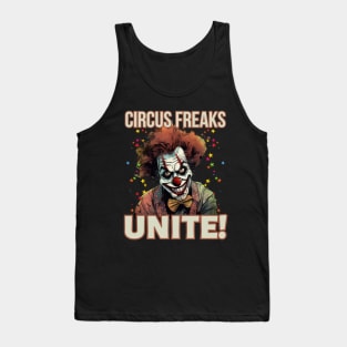 Scary Clown Circus Freaks Unite Tank Top